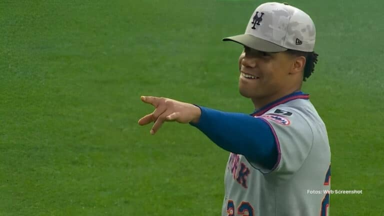 Juan Soto en un juego con New York Mets