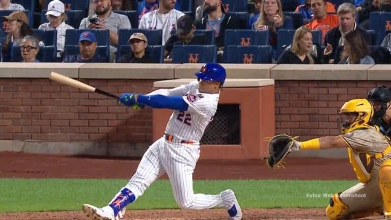 El pelotero dominicano Juan Soto está a solo una carrera impulsada de sellar una campaña que lo pondría en un pedestal único en la historia.