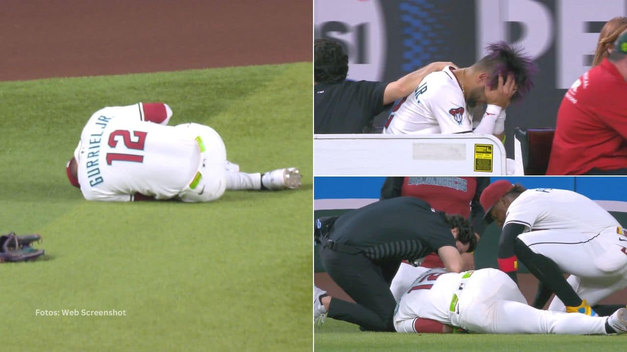 El pelotero cubano Lourdes Gurriel Jr. sufrió una lesión mientras buscaba un batazo en el jardín izquierdo.