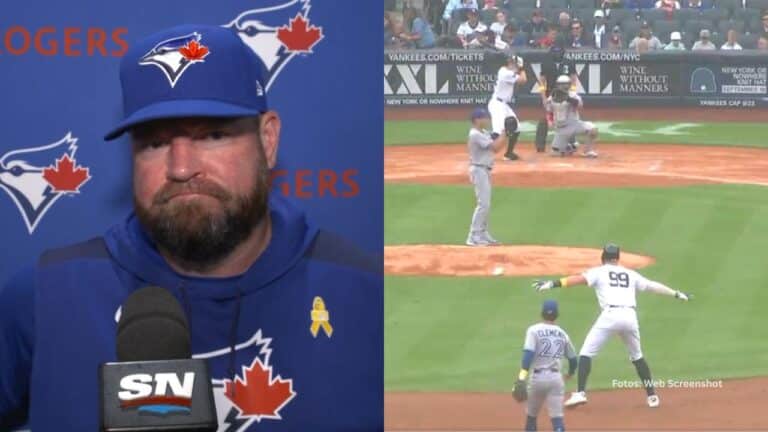 En un video publicado en redes sociales se ve al capitán de New York Yankees, Aaron Judge, dando las señas a Ben Rice.