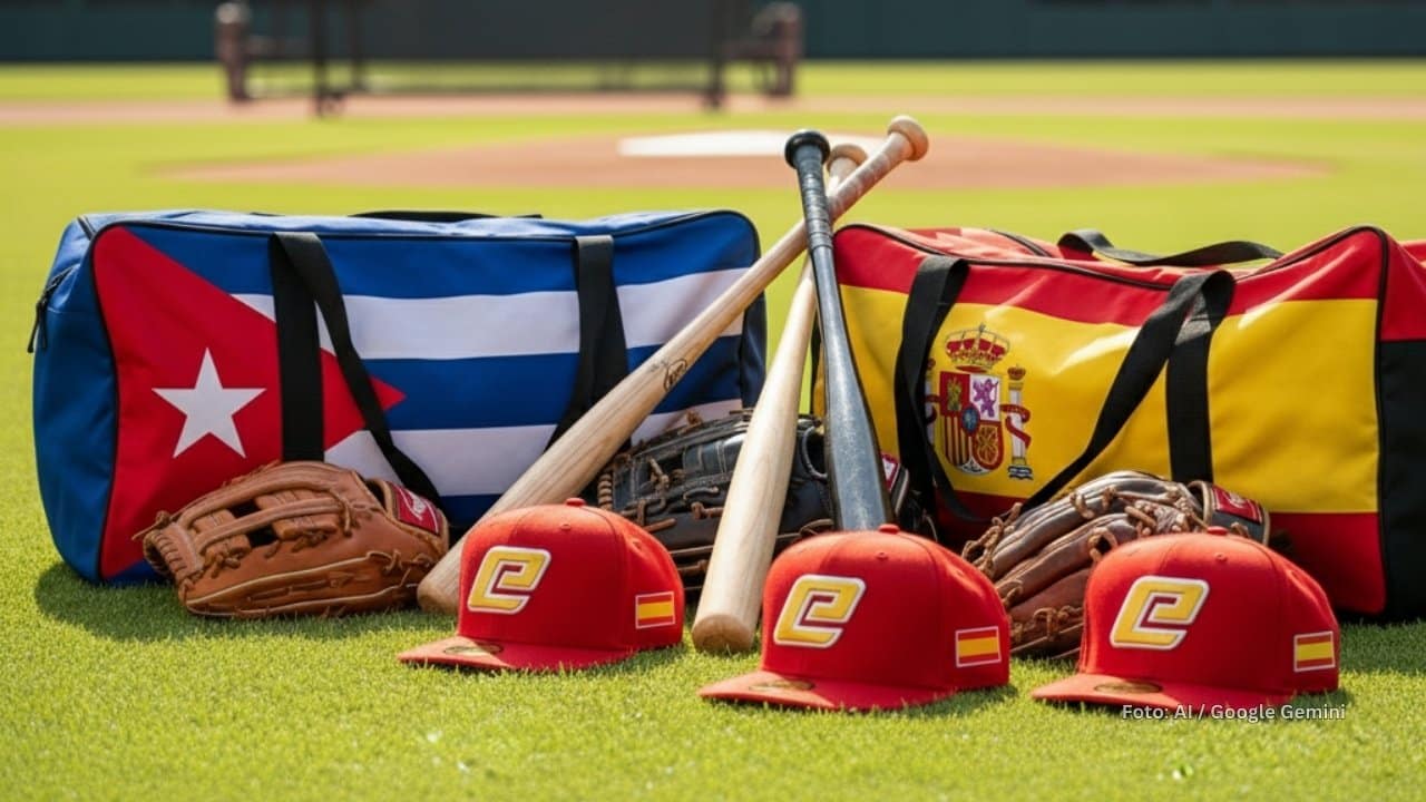 Peloteros cubanos en España