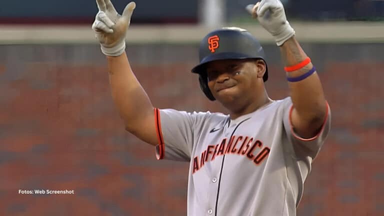 Rafael Devers con San Francisco Giants