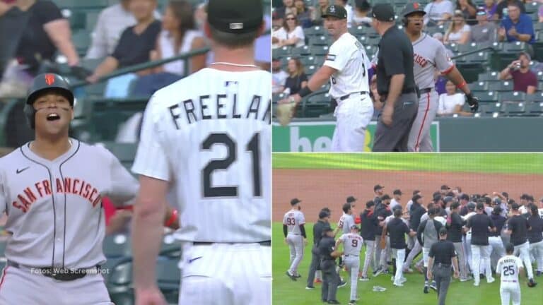 El cuadrangular de Rafael Devers llevó a que ambas bancas se vaciaran y un total de cuatro jugadores fueron expulsados.