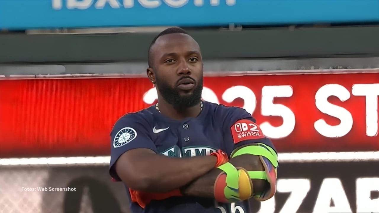 Randy Arozarena en un juego con Seattle Mariners