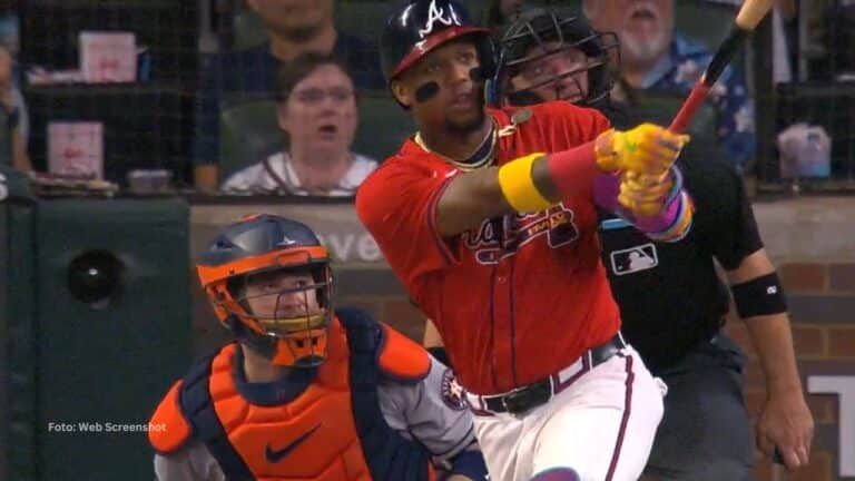 El pelotero venezolano Ronald Acuña Jr dio muestras de haber recobrado su confianza madero en mano gracias a su buen accionar ante Houston.