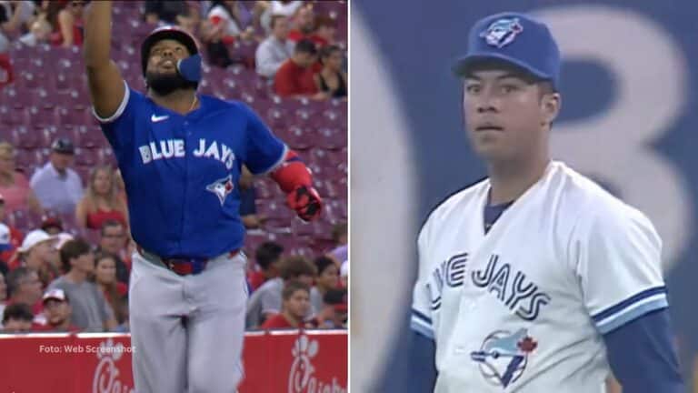 Vladimir Guerrero Jr. suma 44 juegos en su carrera en los que se ha embasado, al menos, cuatro veces.