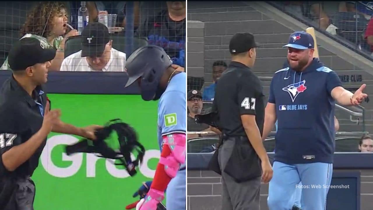 Un coach de Toronto Blue Jays también abandonó el juego por salir en defensa de Vladimir Guerrero Jr.
