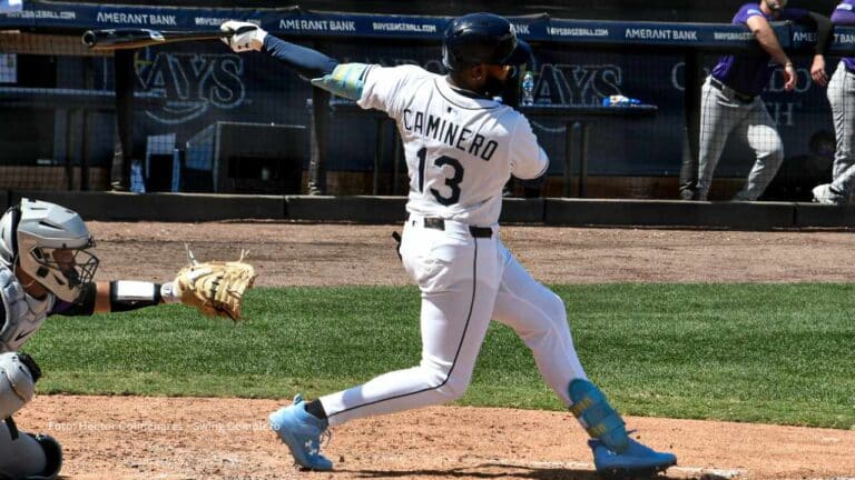 Junior Caminero arriba a 43 jonrones en el 2025