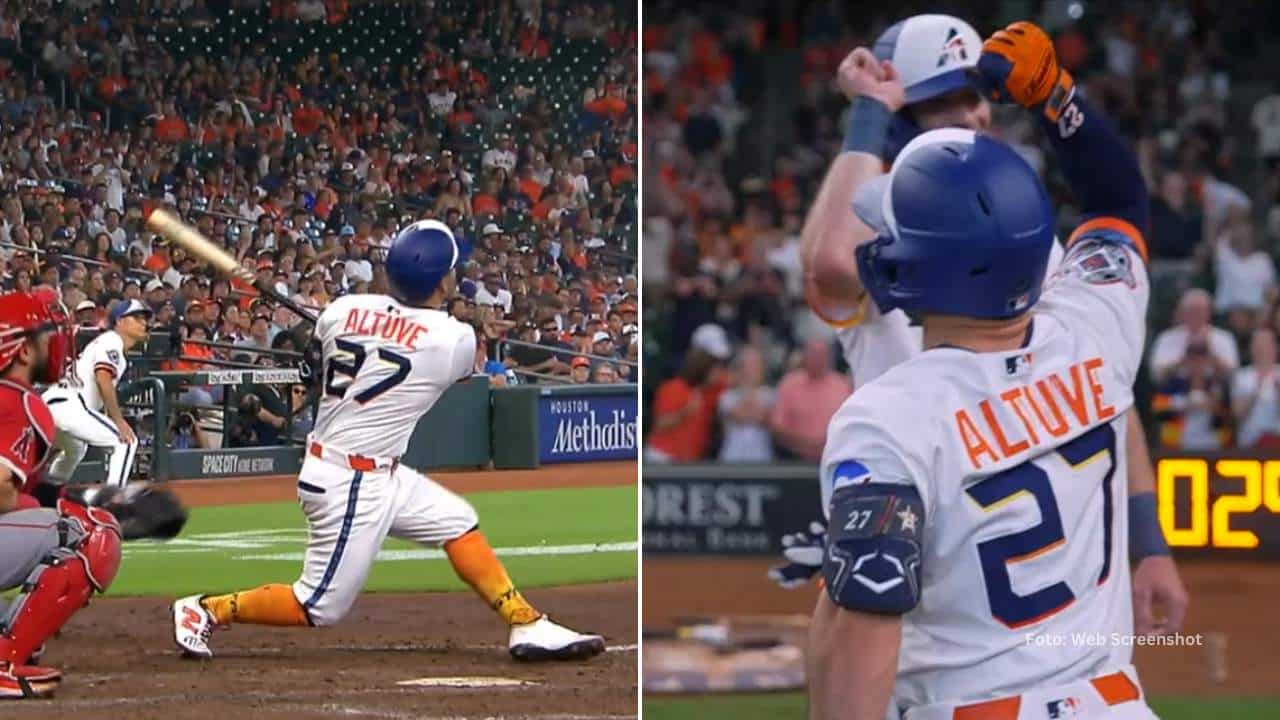 Para Jose Altuve fue su cuadrangular número 24 de la temporada, una marca que consigue por 6ta ocasión y por 1ra vez desde el 2022.