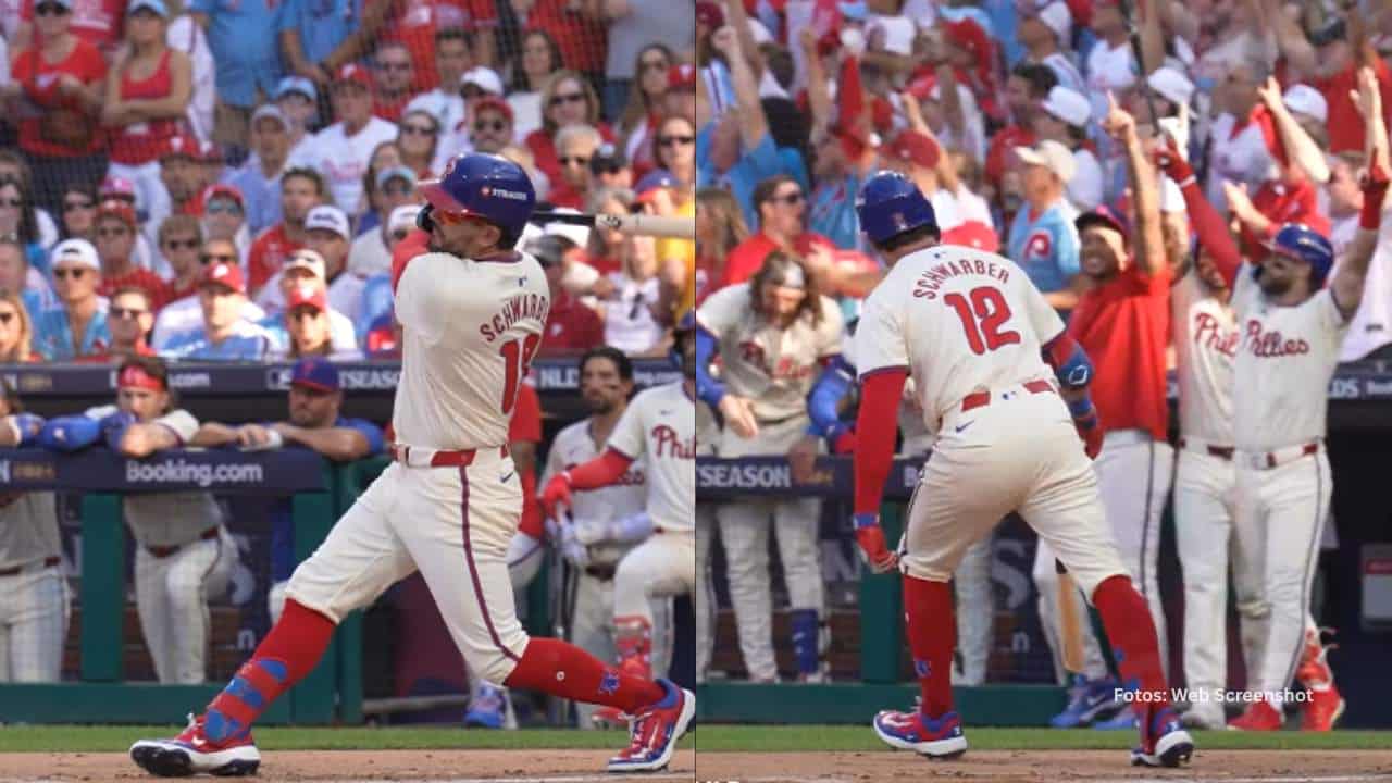 Kyle Schwarber quedó a solo dos jonrones de igualar el récord de más cuadrangulares para un pelotero de Philadelphia Phillies