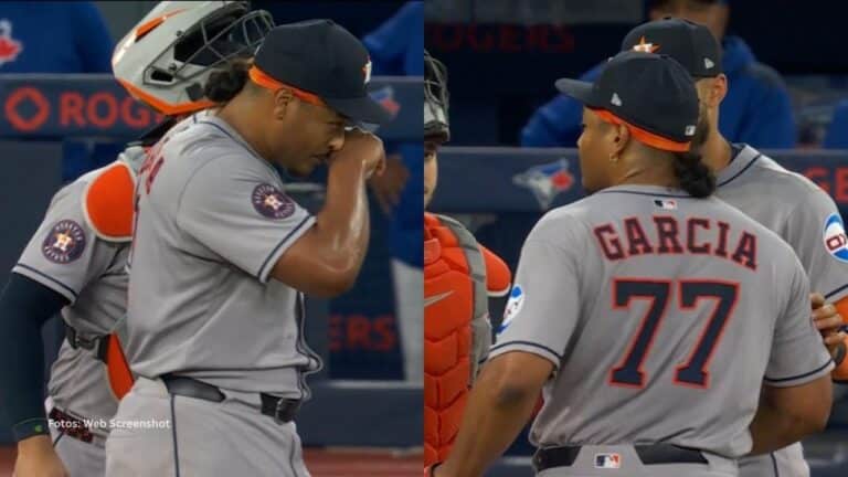 El lanzador venezolano se lesionó en su segunda salida en la temporada MLB 2025 con Houston Astros.