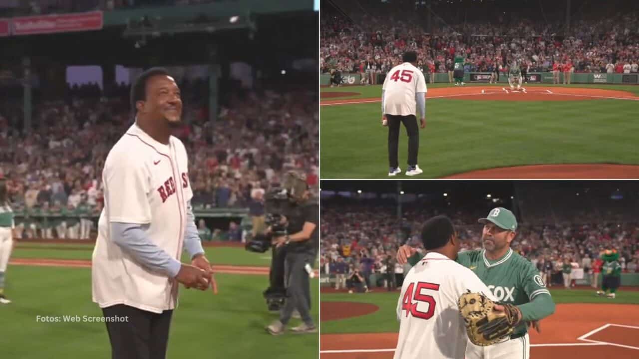 Pedro Martínez compartió un momento memorable con su excompañero Jason Varitek.