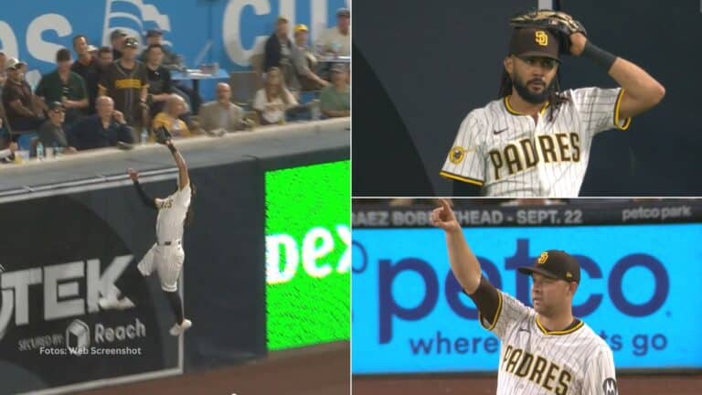 Fernando Tatis Jr. enloquece San Diego con monumental atrapada