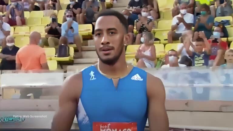 Vallista cubano Orlando Ortega en una competición