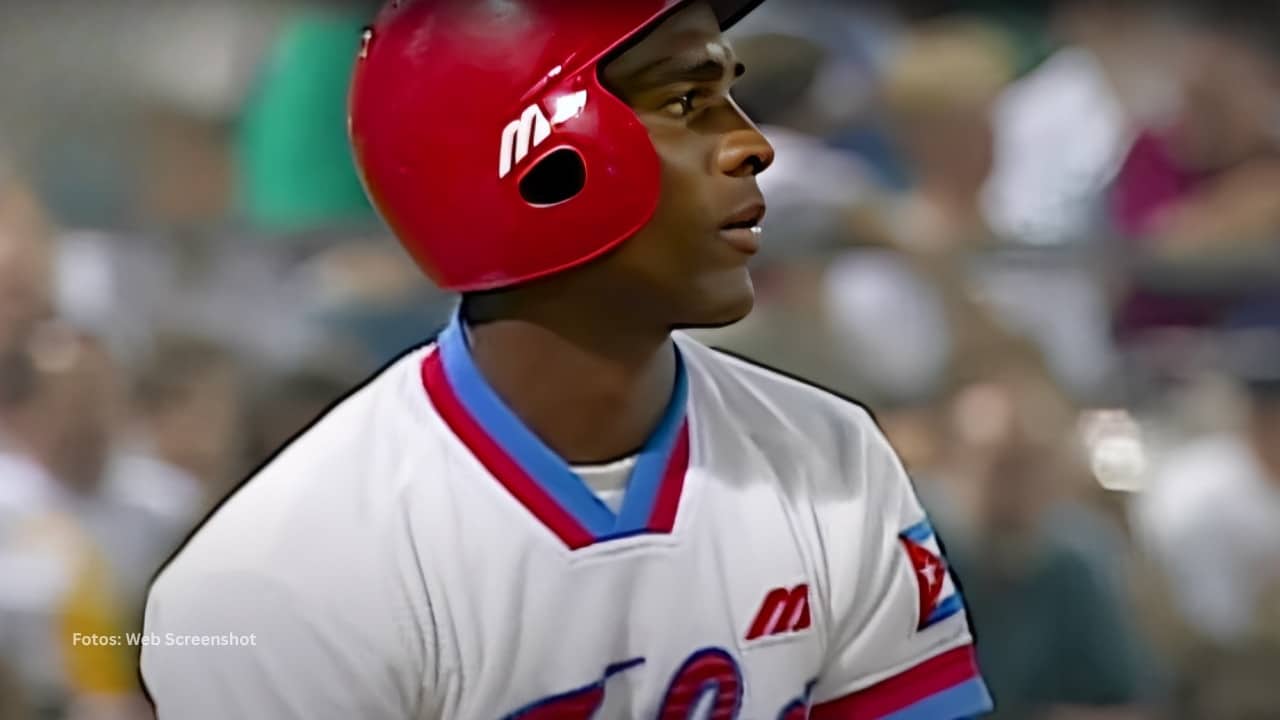 Eduardo Paret en un juego con el Equipo Cuba