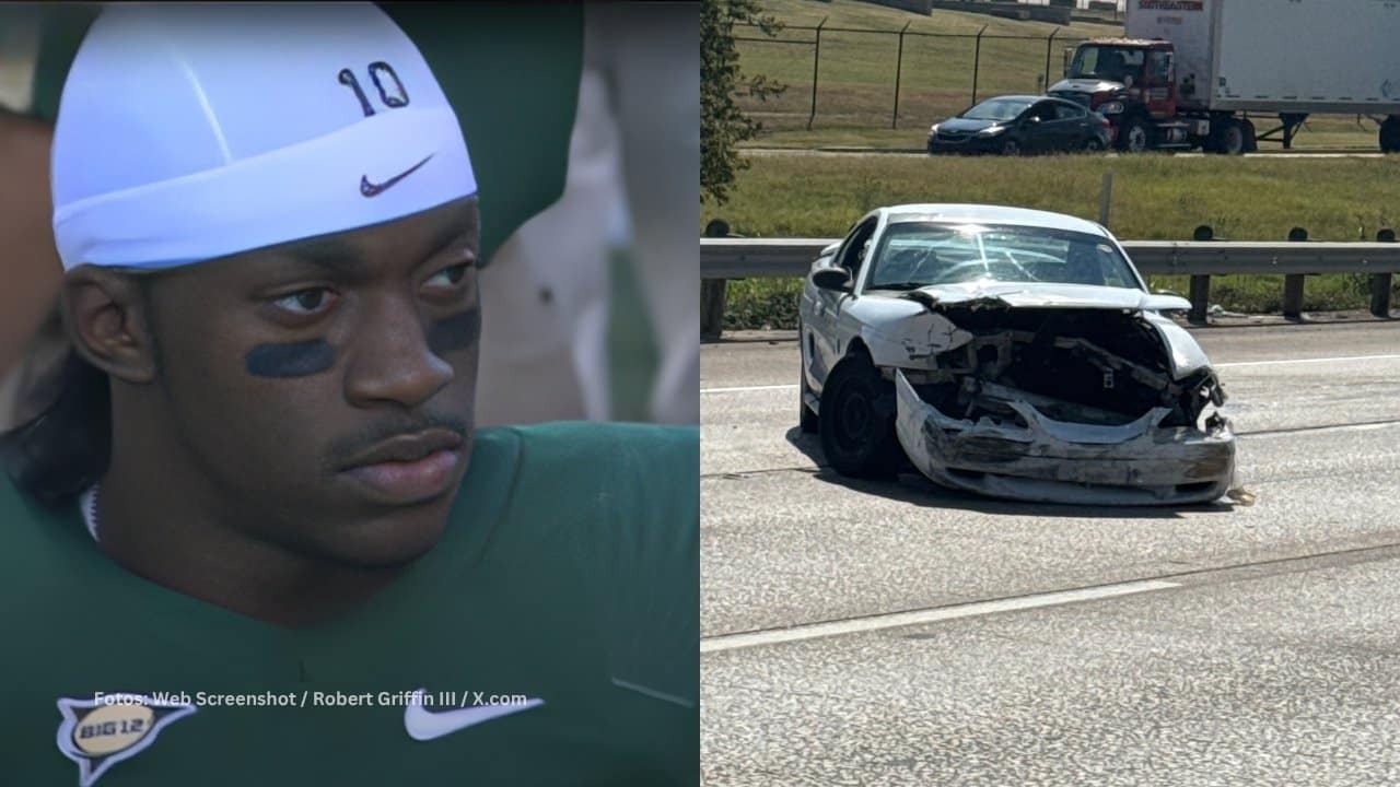 Ex Estrella de la NFL, Robert Griffin III, accidente automovilístico