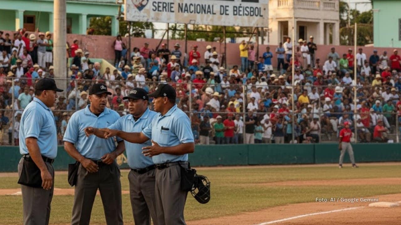 Arbitros en Serie Nacional
