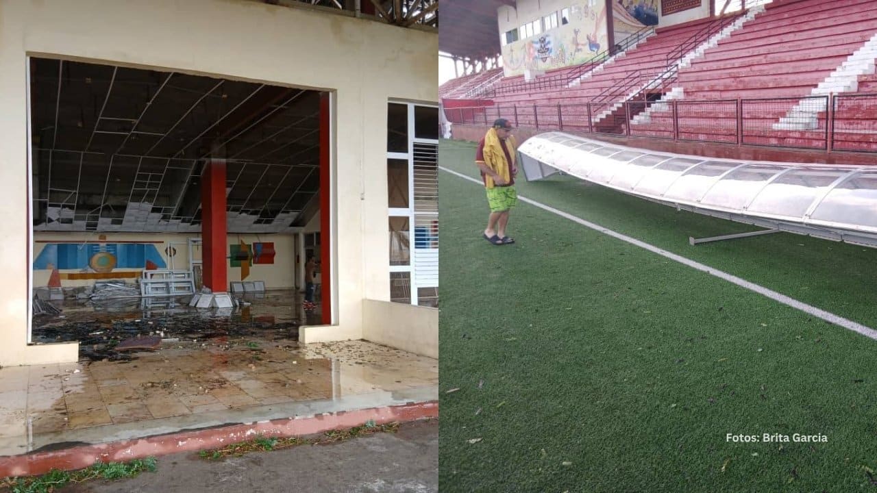Sedes deportivas en Santiago de Cuba destruidos por Huracán Melissa
