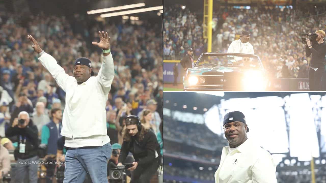 Ken Griffey Jr., quien es una de las máximas leyendas de la institución, no se podía perder este momento.