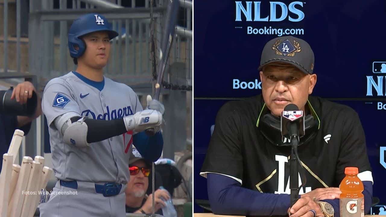 Shohei Ohtani apenas conectó un imparable en la Serie Divisional ante Philadelphia Phillies.