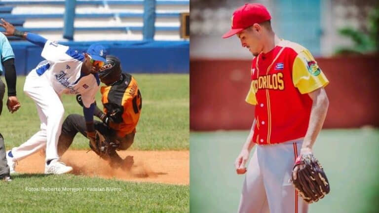 Jugadores de Industriales y lanzador de Matanzas en la Serie Nacional