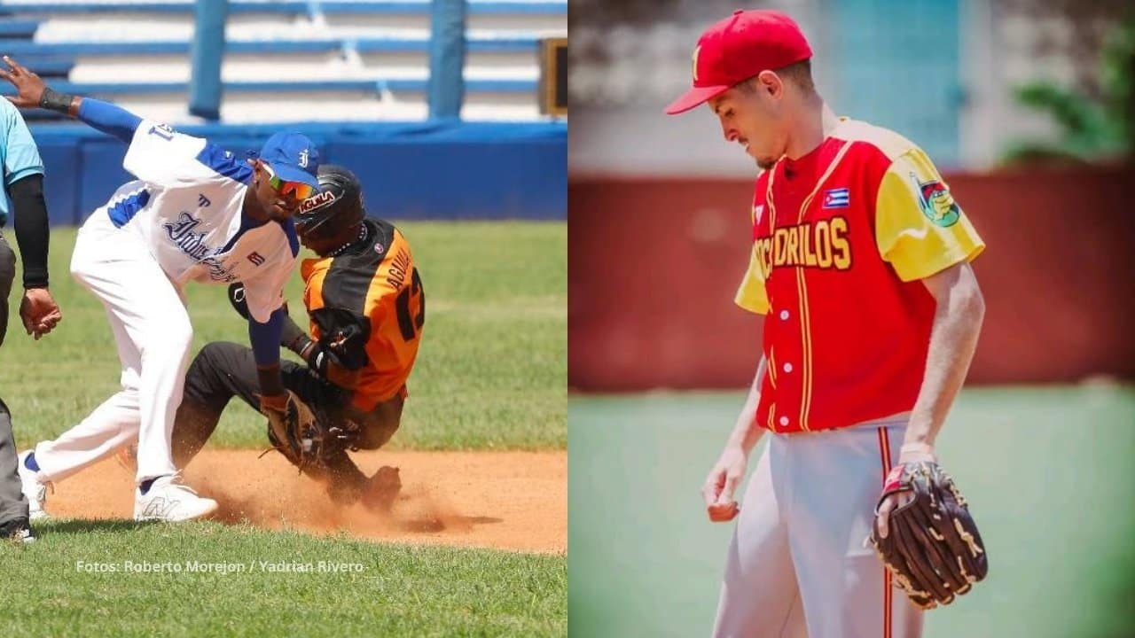 Jugadores de Industriales y lanzador de Matanzas en la Serie Nacional