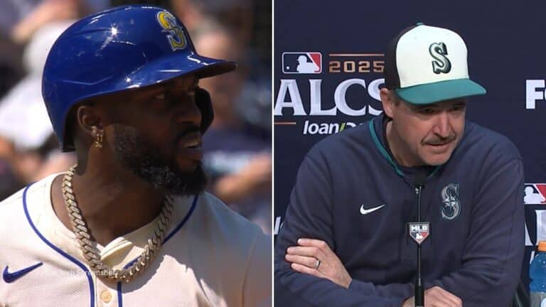 Randy Arozarena no ha cumplido ofensivamente y una prueba de ello son sus 16 ponches en 38 turnos al bate en esta Postemporada.