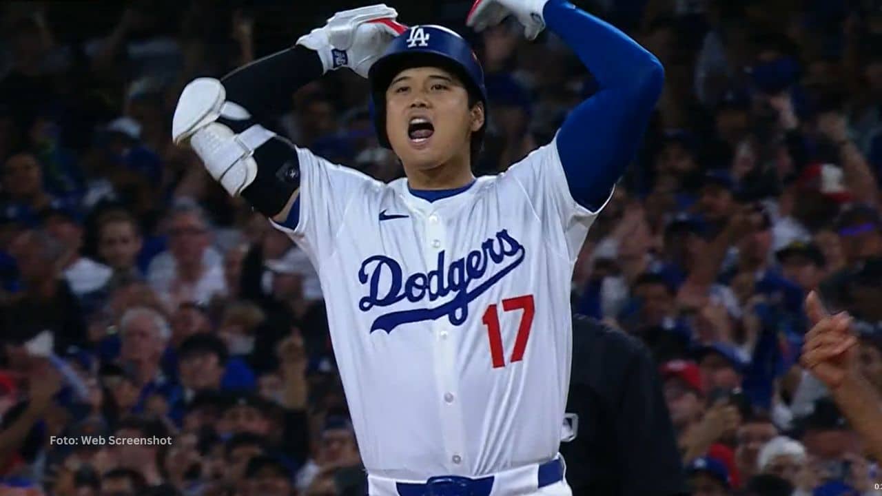 Shohei Ohtani fue uno de los artífices del rally que armó Los Dodgers en el sexto episodio ante Reds.