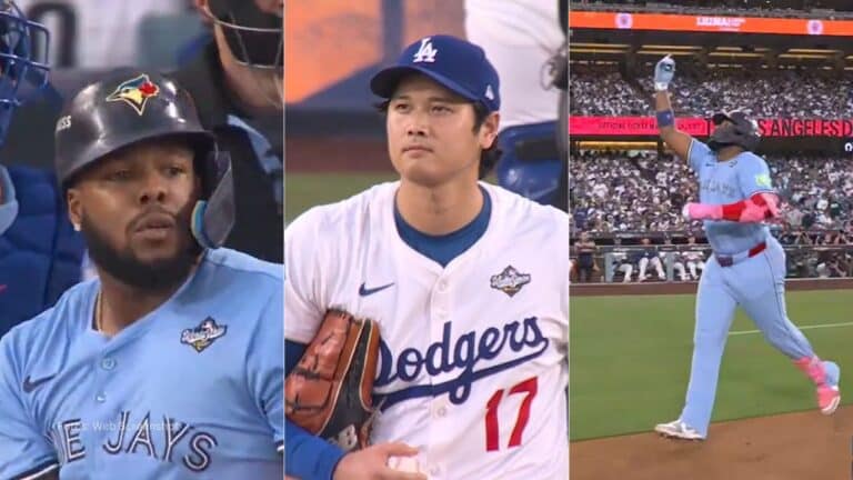 Para Vladimir Guerrero Jr. son ya siente los jonrones acumulados en la presente Postemporada.