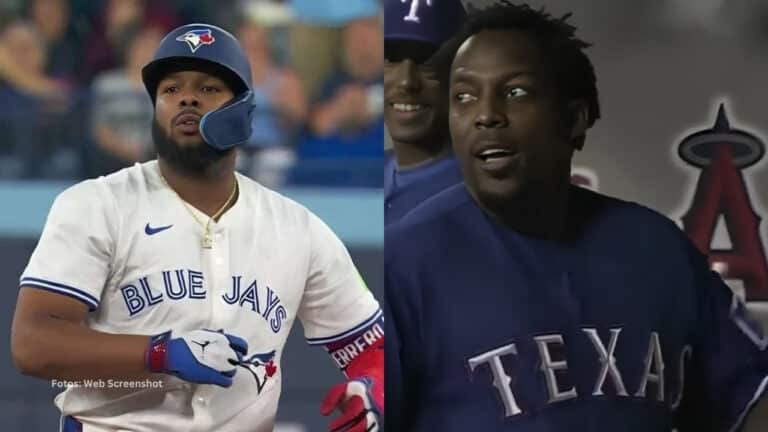 Vladimir Guerrero Jr. y su padre en un juego en MLB