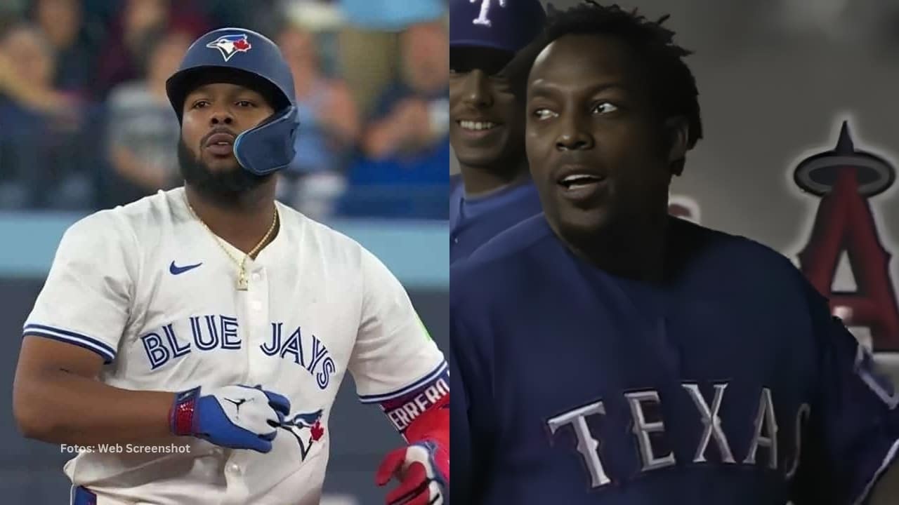 Vladimir Guerrero Jr. y su padre en un juego en MLB