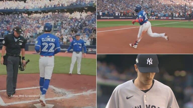 El pitcheo de la franquicia de New York Yankees no ha podido controlar a la ofensiva de Toronto Blue Jays.