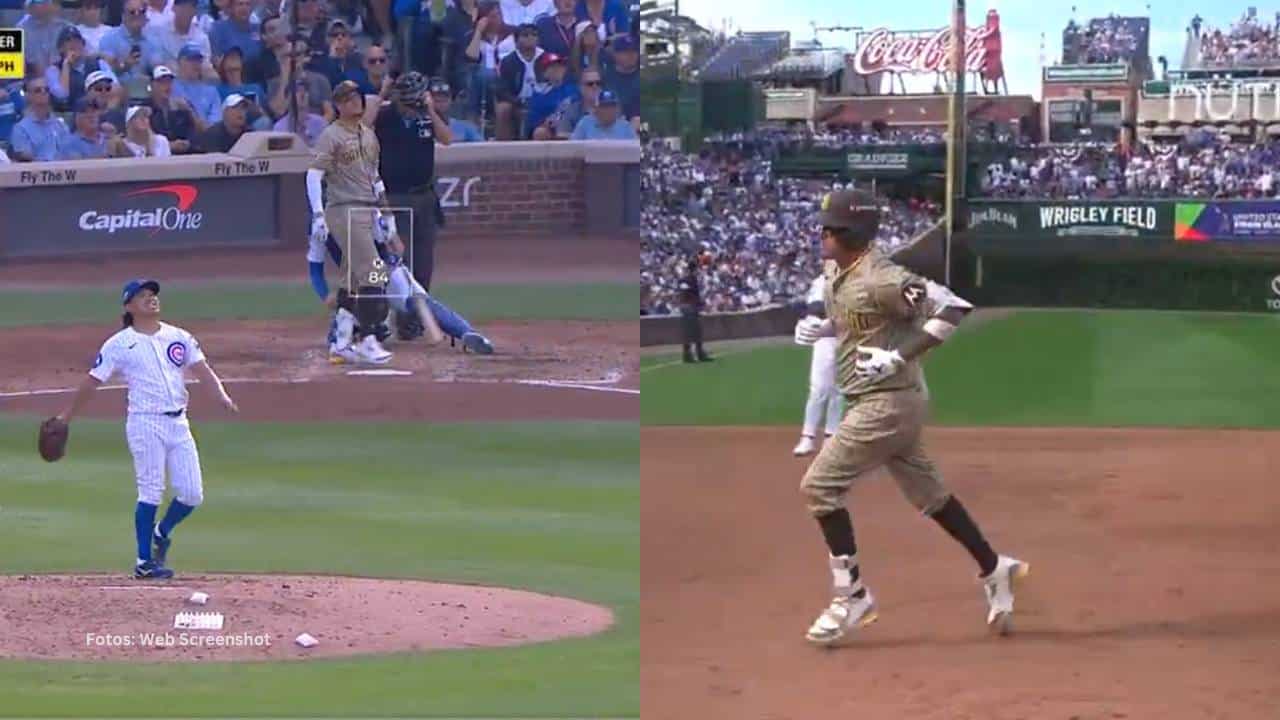 Este fue el primer imparable de Manny Machado en la Postemporada 2025 con San Diego Padres.