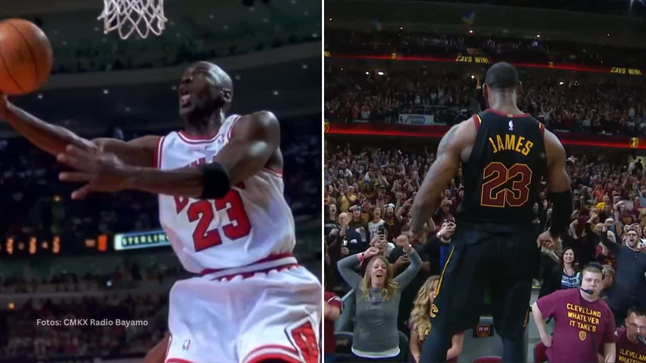 LeBron James y Michael Jordan son considerados los mejores jugadores en la historia de la NBA.