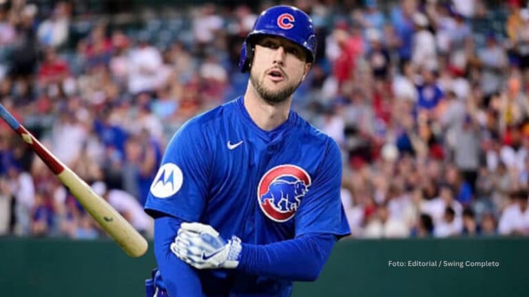 Kyle Tucker con uniforme de Chicago Cubs