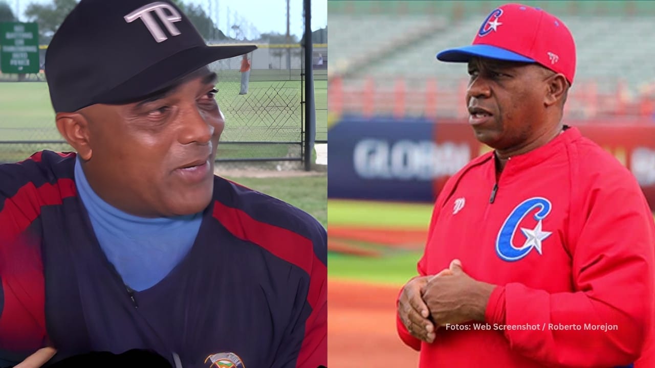 Eduardo Paret en una entrevista y German Mesa con el Equipo Cuba