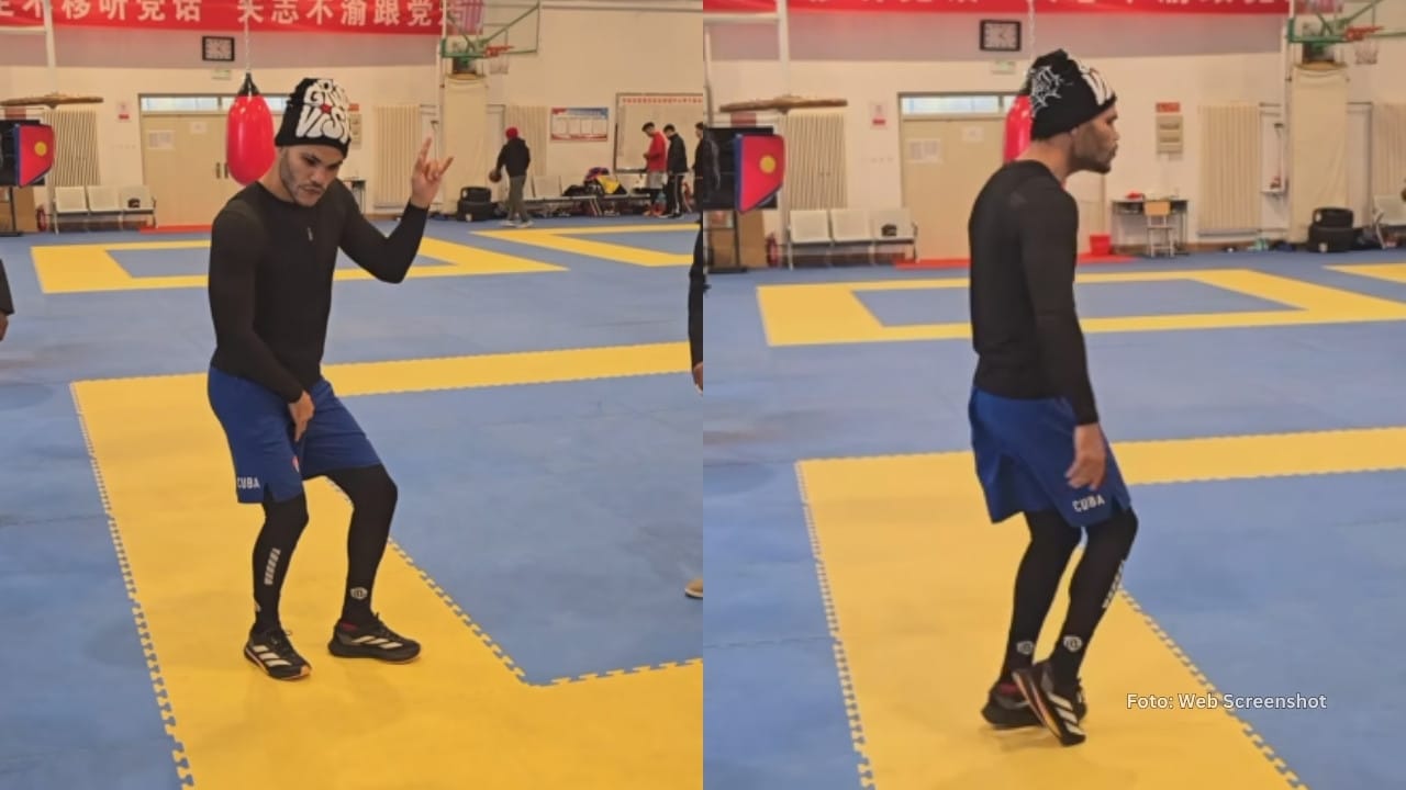 Erislandy Álvarez bailando música de Michael Jackson