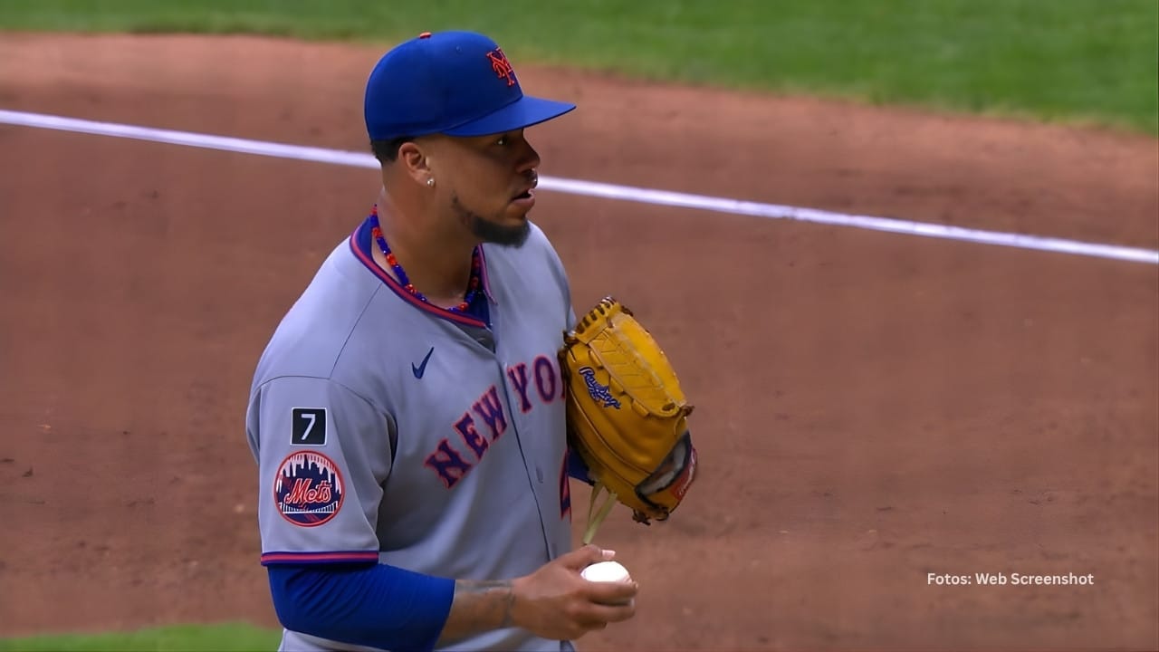 Frankie Montas en un juego con New York Mets