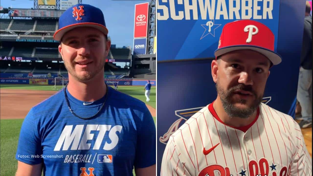 Pete Alonso y Kyle Schwarber