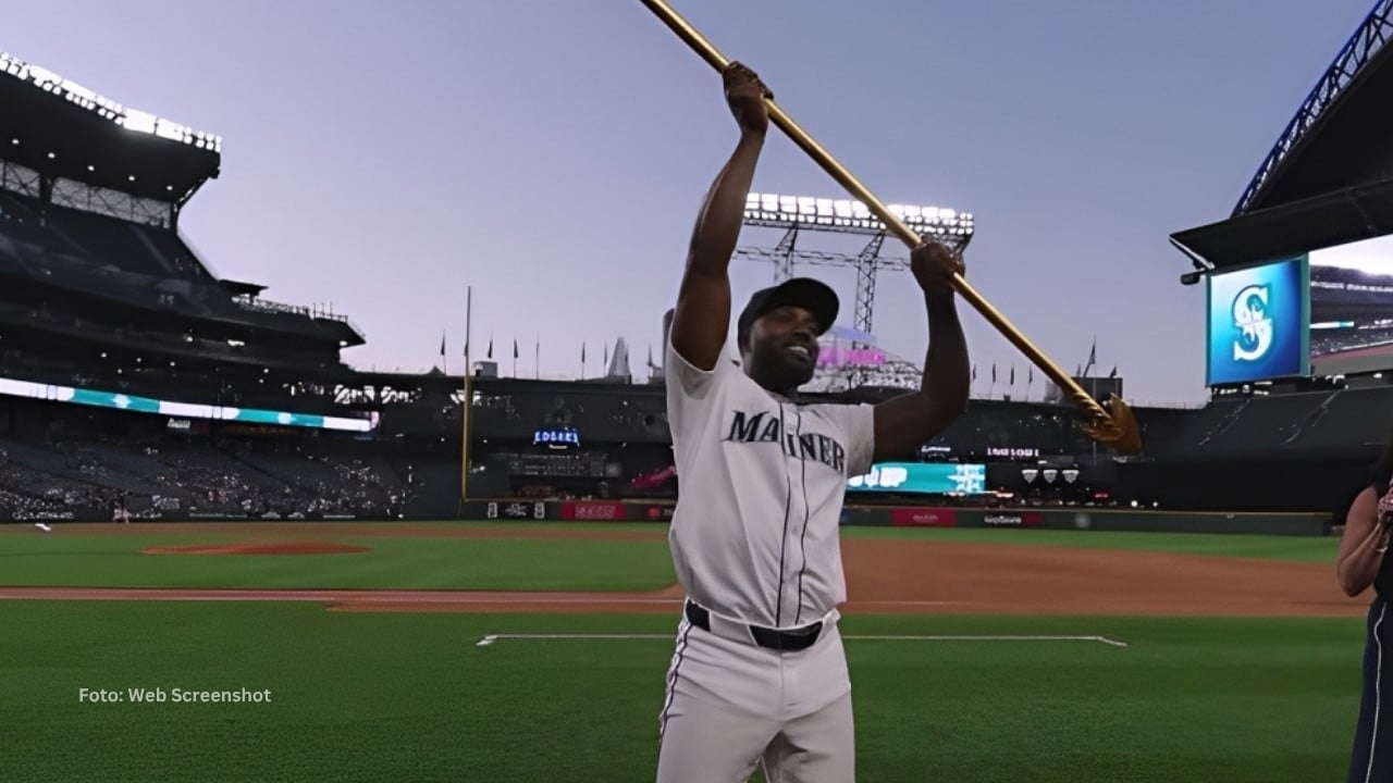 Randy Arozarena celebrando una victoria con Seattle Mariners
