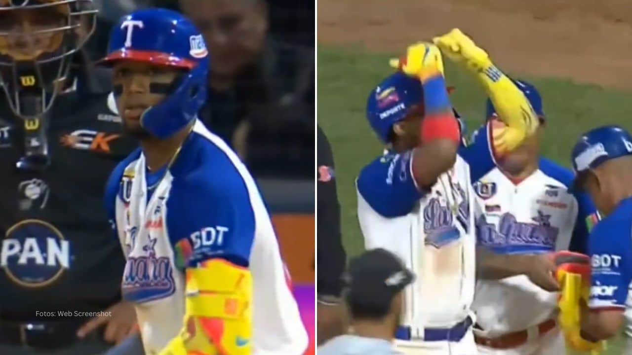 El pelotero venezolano Ronald Acuña Jr hizo de todo para impulsar la victoria de Tiburones e incluso sonó su primer jonrón de la temporada.