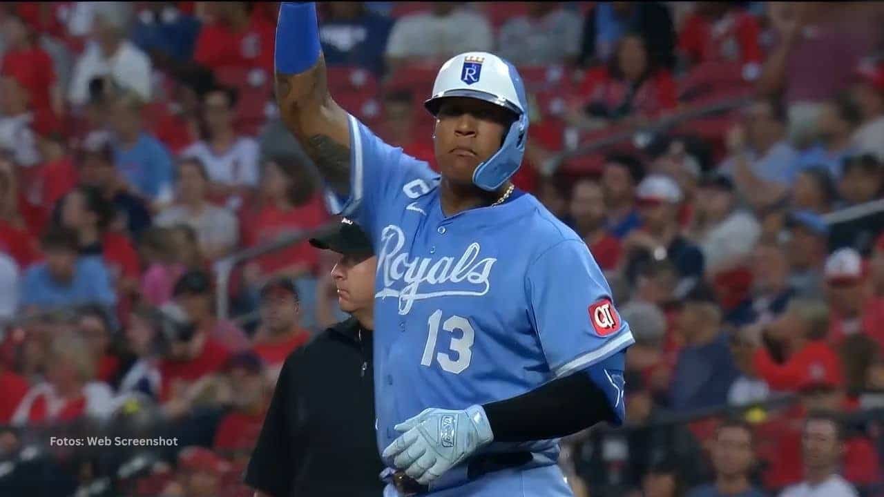 Salvador Pérez en un juego Kansas City Royals
