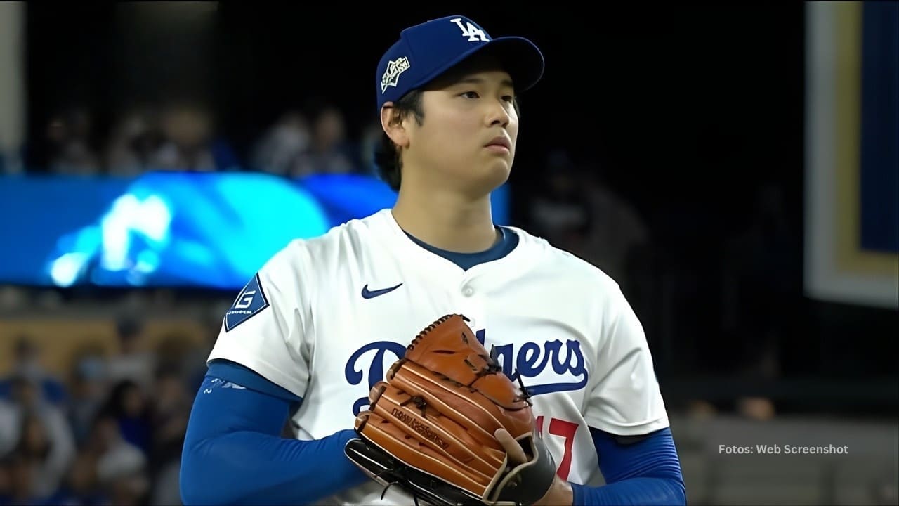 Shohei Ohtani en un juego con Los Angeles Dodgers