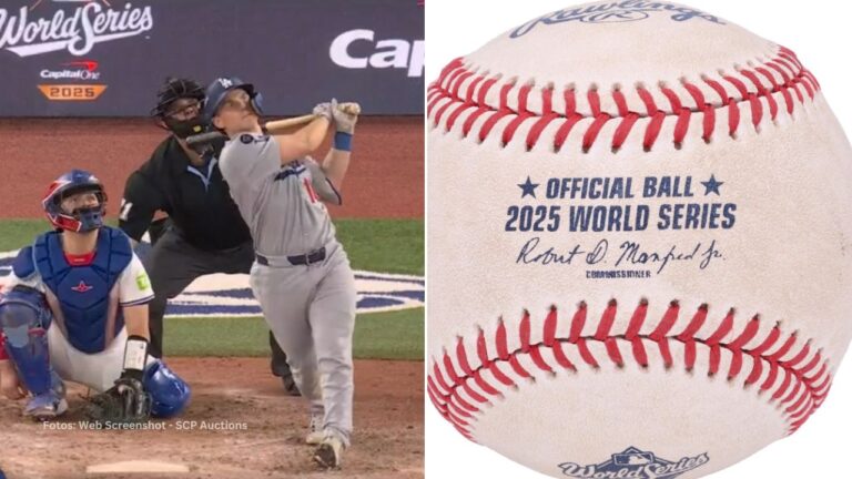 Las pelota del cuadrangular conectado por Will Smith en el 7mo juego de la Serie Mundial 2025, supera actualmente los 100 mil dólares.