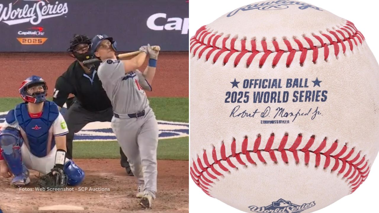 Las pelota del cuadrangular conectado por Will Smith en el 7mo juego de la Serie Mundial 2025, supera actualmente los 100 mil dólares.