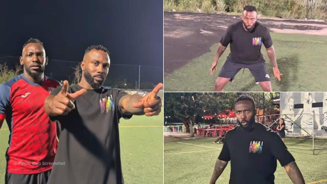 Randy Arozarena anotó el gol más dificil y derrotó al Raiko Arozarena que estaba en el primer lugar del reto.