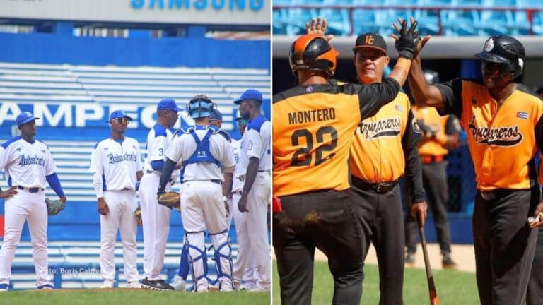 El joven de Industriales, Yoangel La O y Ángel Hechevarría, ambos miembros de la preselección nacional, resaltaron por los azules. El joven de Industriales, Yoangel La O y Ángel Hechevarría, ambos miembros de la preselección nacional, resaltaron por los azules.