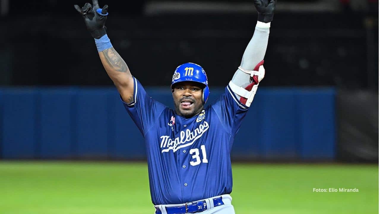 Yasiel Puig jugando con Magallanes. Foto: Elio Miranda
