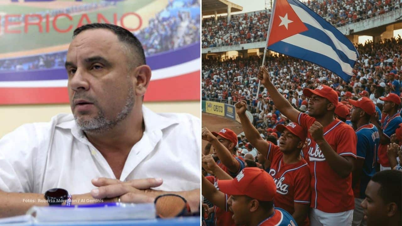 Comisionado Nacional y fanáticos del Equipo Cuba
