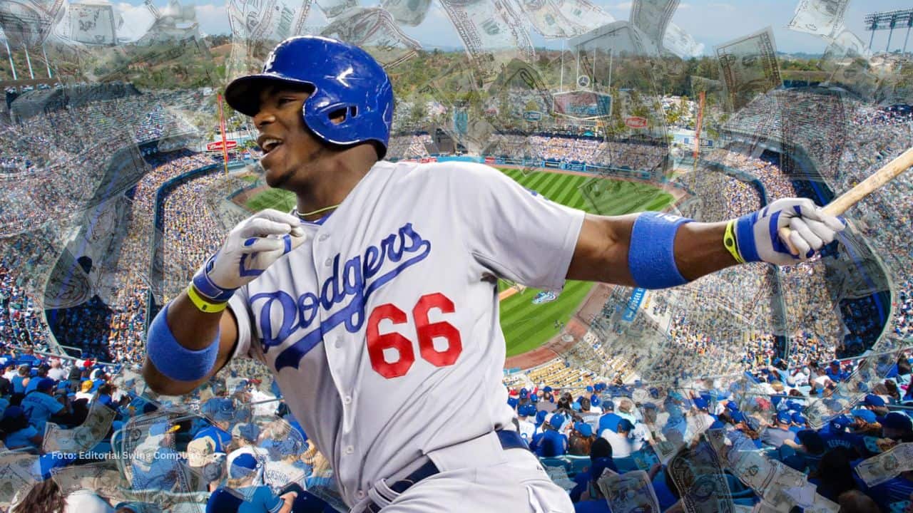 El pelotero cubano Yasiel Puig tuvo una participación de seis temporadas vistiendo el uniforme de Los Angeles Dodgers.